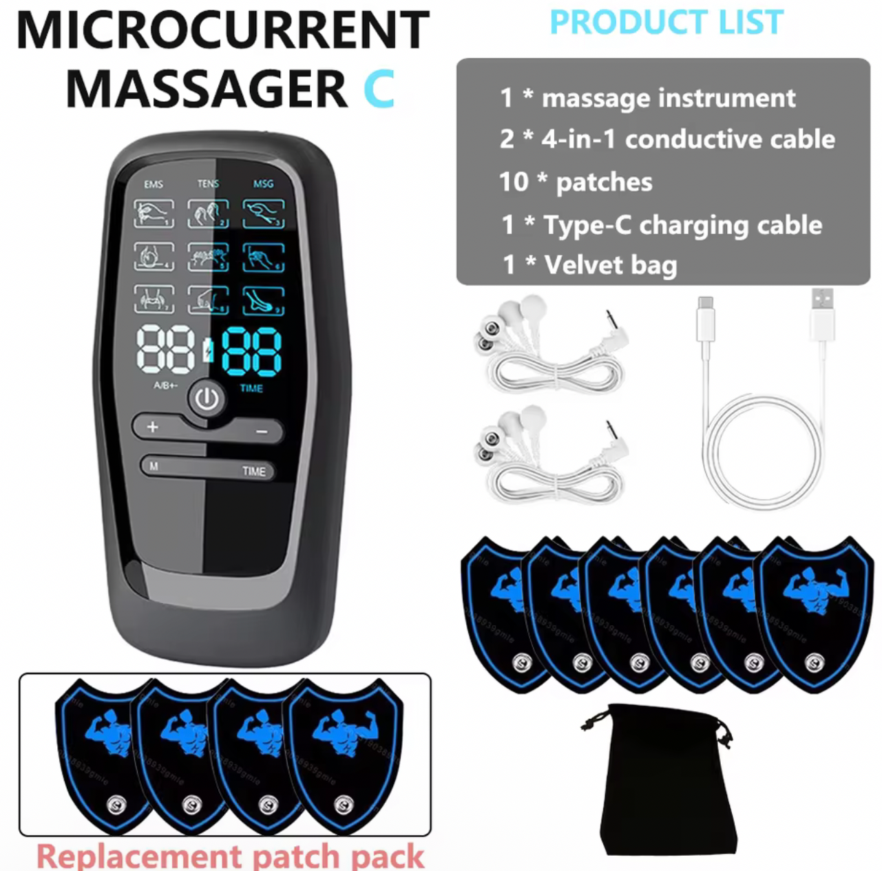 Physiotherapy Tens Muscle Stimulator Electric Ems Acupuncture Body Massage Digital Therapy Slimming Machine Electro Stimulator