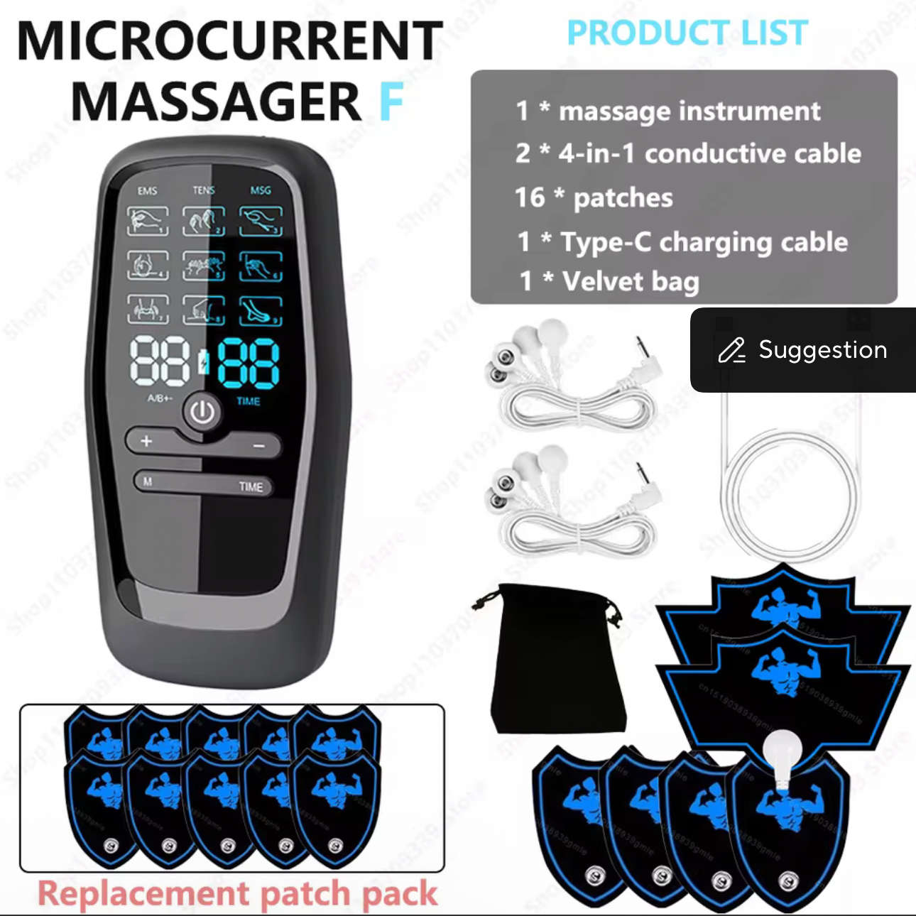 Physiotherapy Tens Muscle Stimulator Electric Ems Acupuncture Body Massage Digital Therapy Slimming Machine Electro Stimulator