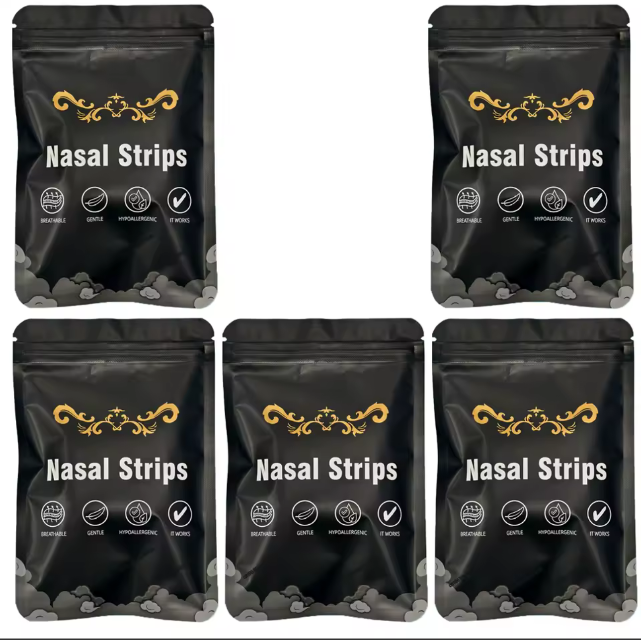 30/90/150PCS Enhanced Adhesion Sports Nasal Strips Breathable Comfortable Design Sleep Aid Non-Invasive Anti Snoring Nose Patch